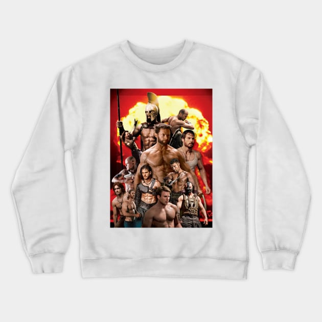 MACHO MAN HERO Crewneck Sweatshirt by tresnoku